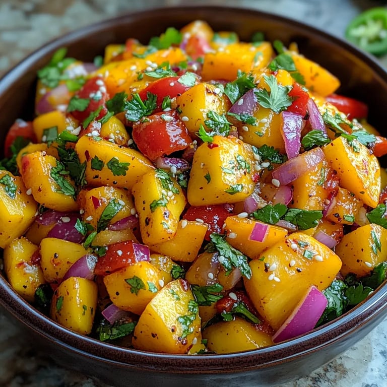 Salada Tailandesa de Manga Doce e Picante: Uma Receita Incrível e Definitiva