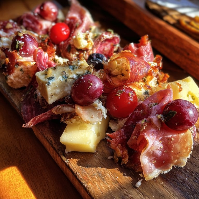 Aprenda a montar uma tábua de frios do Papai Noel