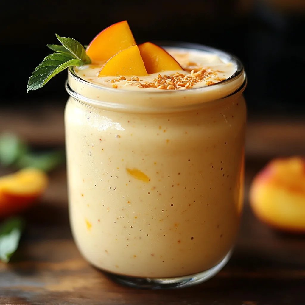 Smoothie Cremoso de Pêssego com Proteína: Uma Receita Incrível e Definitiva