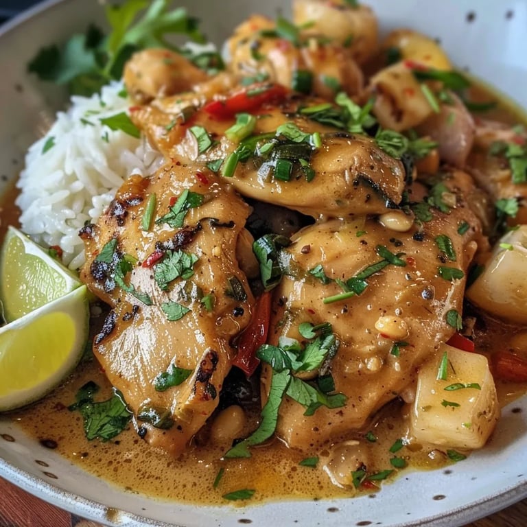 Frango ao Coco e Limão