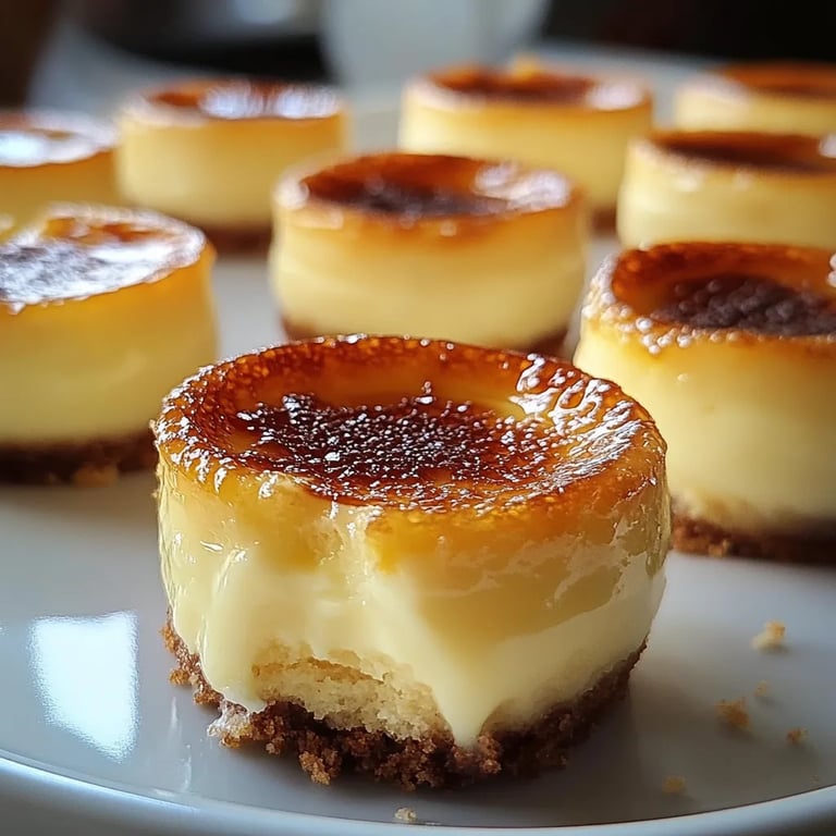 Mini Crème Brûlée Cheesecakes