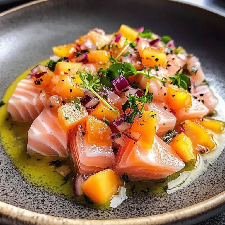 Ceviche Salmão Manga Cítricos: Uma Receita Incrível e Definitiva