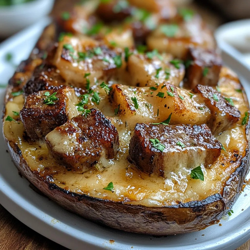 Batata Assada Recheada com Pedaços de Bife: A Receita Incrível que Você Vai Amar