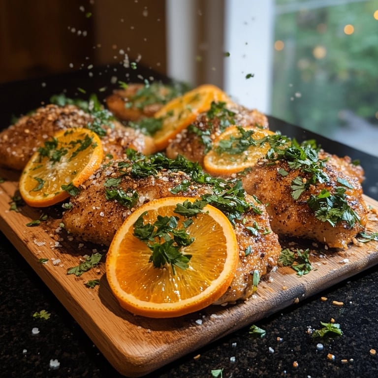 Peru assado sazonal e festivo com laranja e ervas