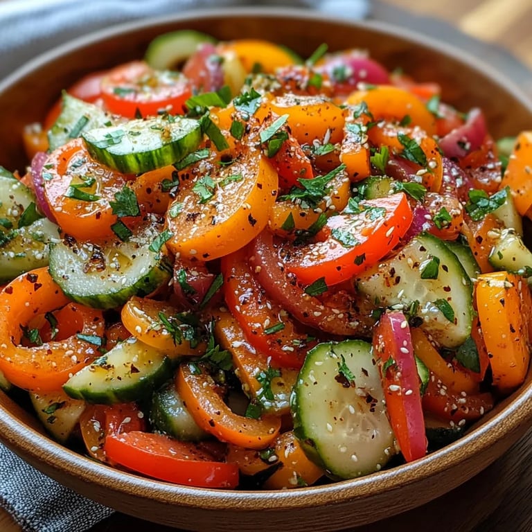 Salada Viral de Pepino com Pimentão: Uma Receita Incrível e Essencial