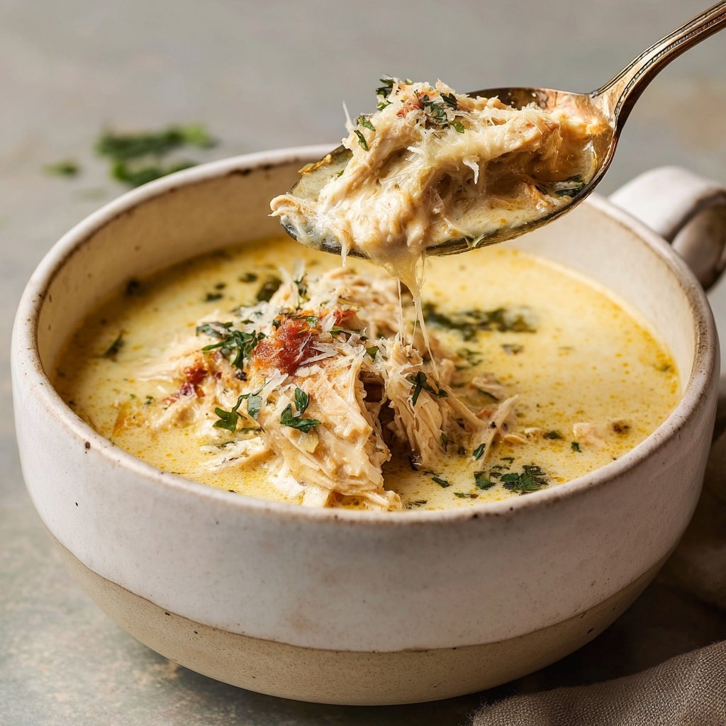 Sopa frango marry me cremosa