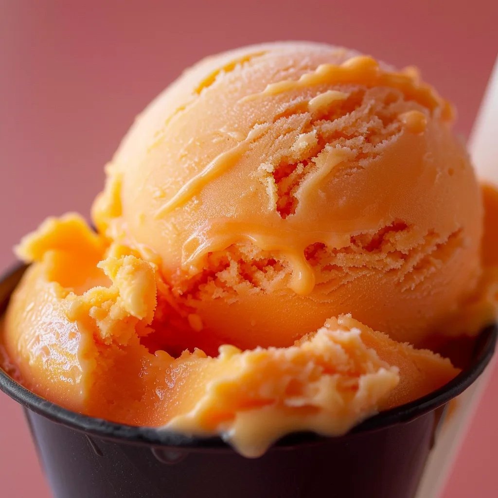 Sorvete de Pêssego