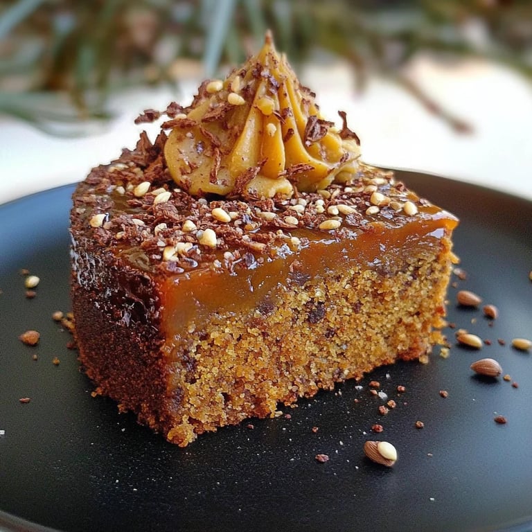 Bolo de Caramelo com Sementes