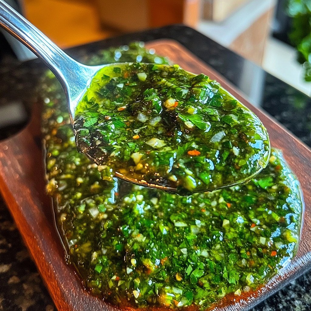 Chimichurri vermelho defumado